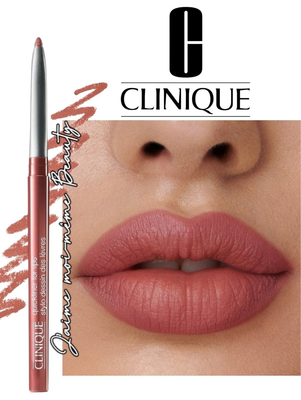 Clinique Lip Liner Pencil — Intense Cosmo - Neutral Rosy Pink - New Full Size